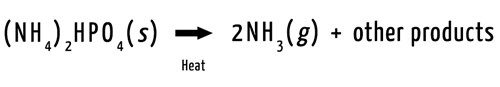 Reaction showing products when nicotine is heated