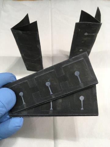 A paper battery using bacteria and paper to generate electricity