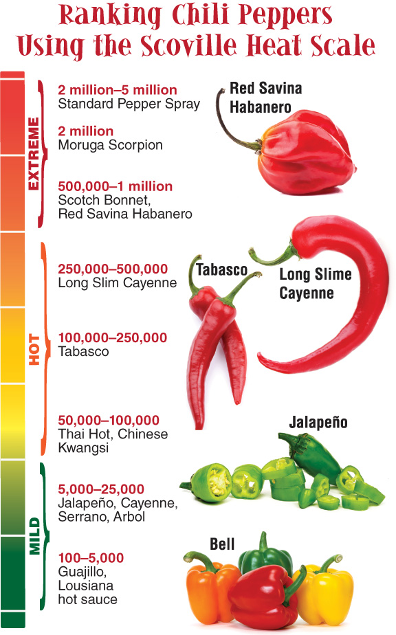 Hot Pepper Scale Chart