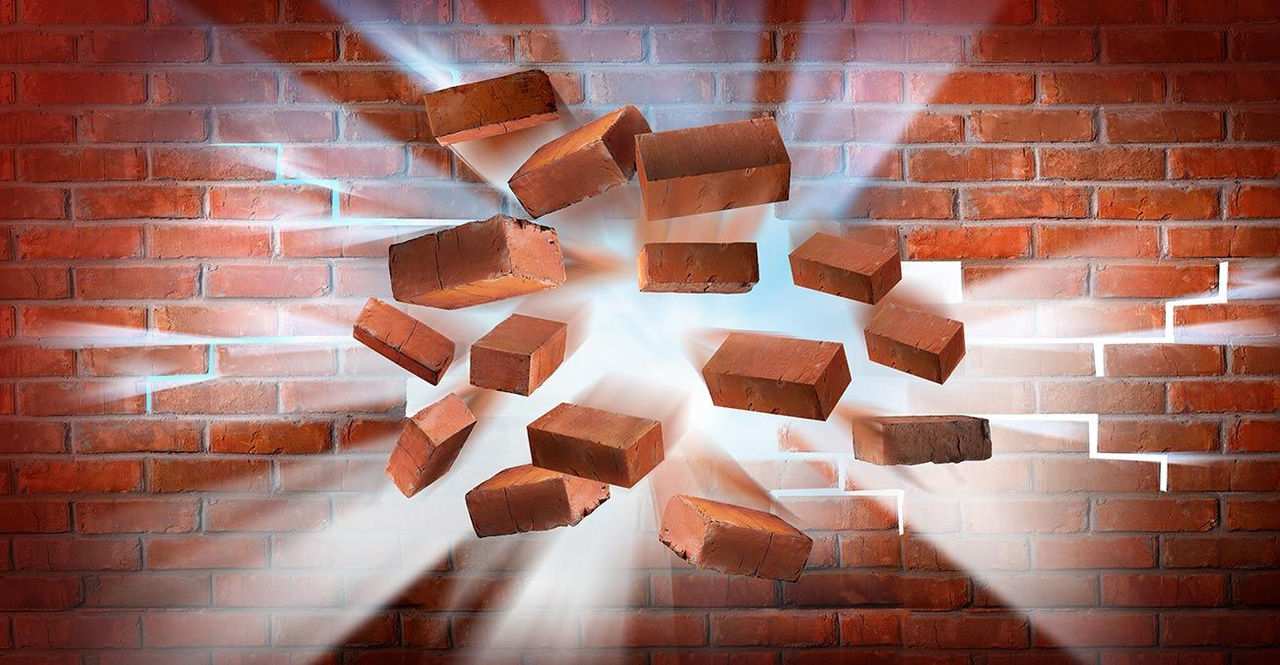 breakthrough brick wall
